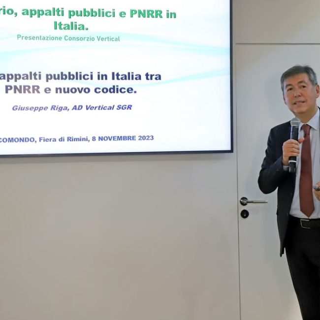 Ecomondo 2023 – Convegno Vertical SGR - Scenario appalti pubblici e PNRR in Italia